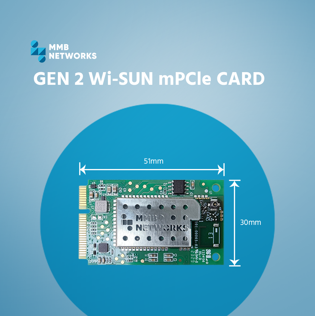MMB Gen2 Wi-SUN mPCIe Card | MMB Networks